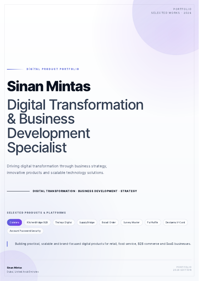 Sinan Mintas — Portfolio